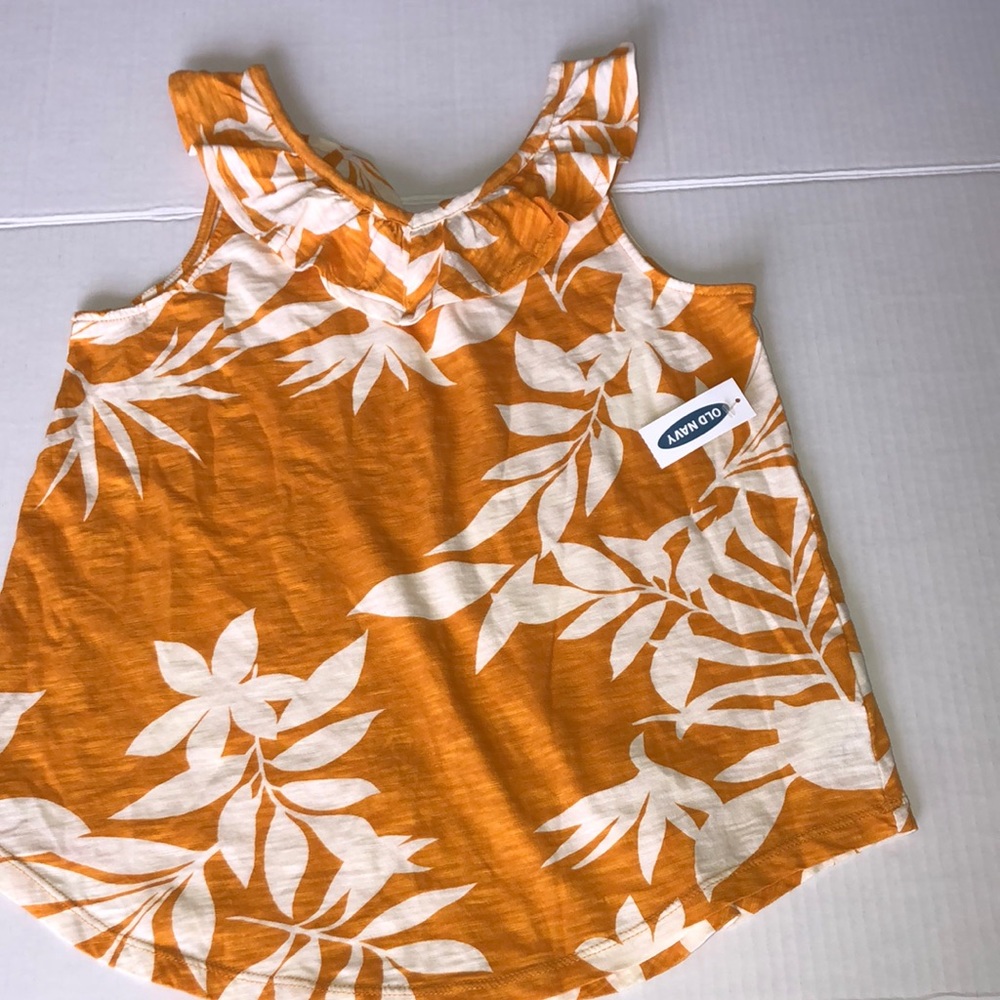 Old Navy Girls Gold Flow Top